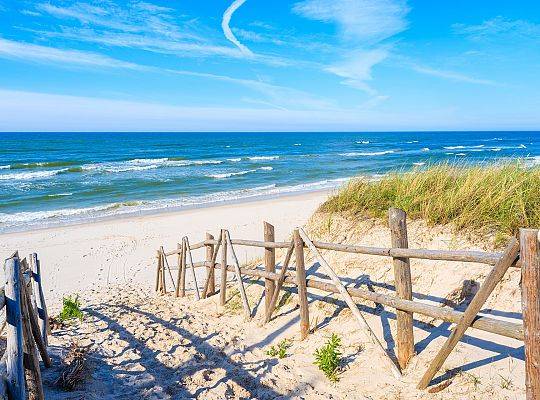 Białogóra zejście na plażę